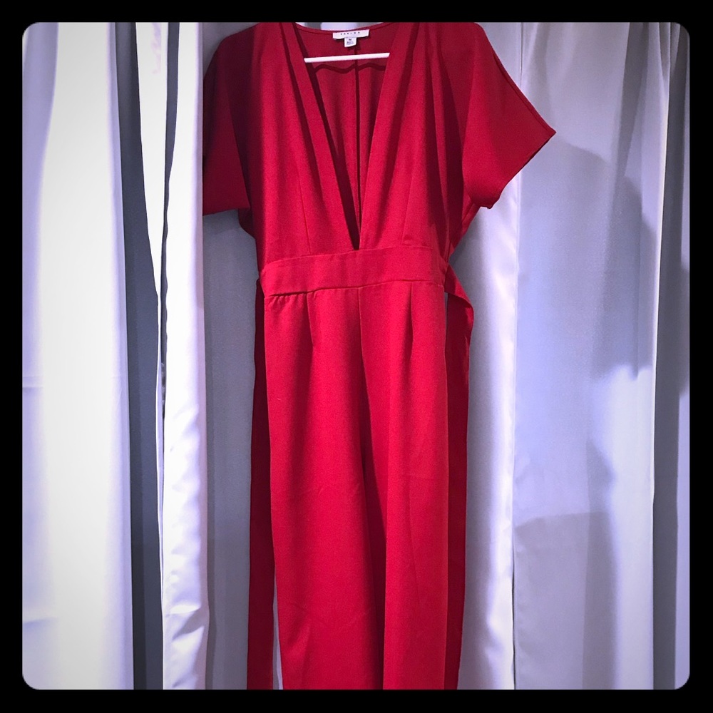 Red Pant Jumpsuit